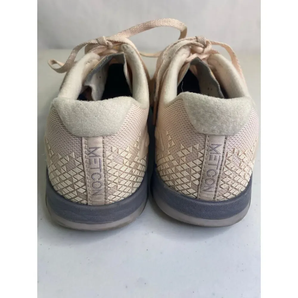 Nike Womens Metcon 4 XD MTLC Atmosphere Gray Pink Athletic Shoes Sneakers Gym 9